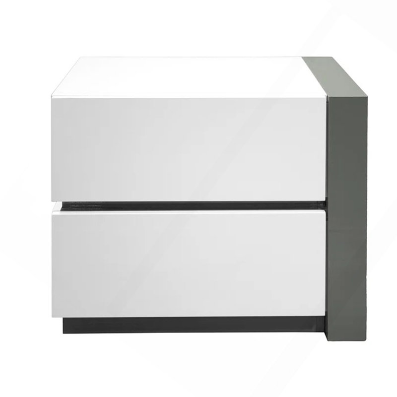 Table de chevet moderne avec 2 tiroirs