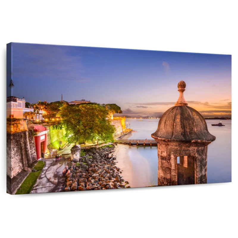 Gillard, bord de mer, ville de San Juan, H 20 po x l 30 po