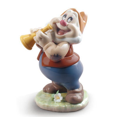 Disney Happy Snow White Dwarf Figurine -  Lladro, 01009322