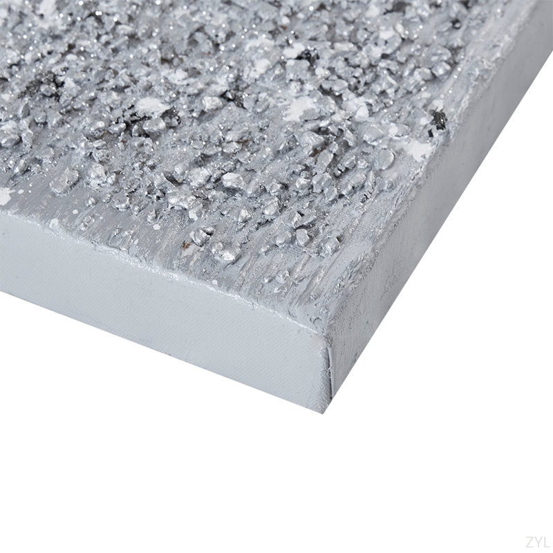 Heavily Embellished 2-Piece Canvas Wall Art Set, Silver
