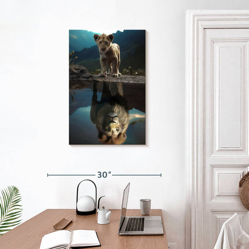Brampt The Lion Reflection, 30" H x 20" W