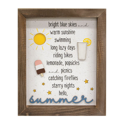 Décoration murale Summer Shadowbox