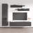 Violette 85" Modern Floating Wall Mounted Entertainment Center with 16-Color LED Lighting, High Gloss Finish-1565134767