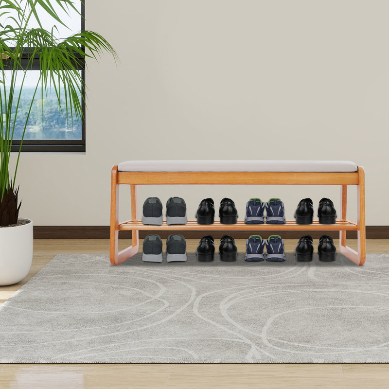 Banc de rangement pour chaussures 4 paires