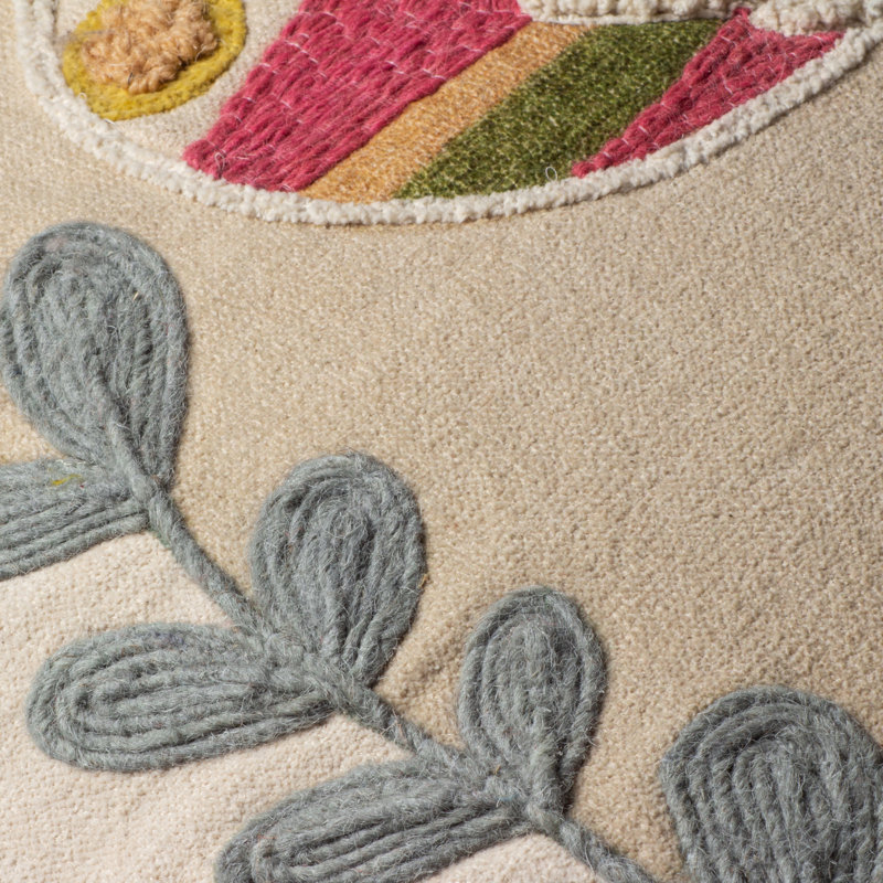 Margo Embroidered Piped Cushion, Pillow Cover Only - No Insert
