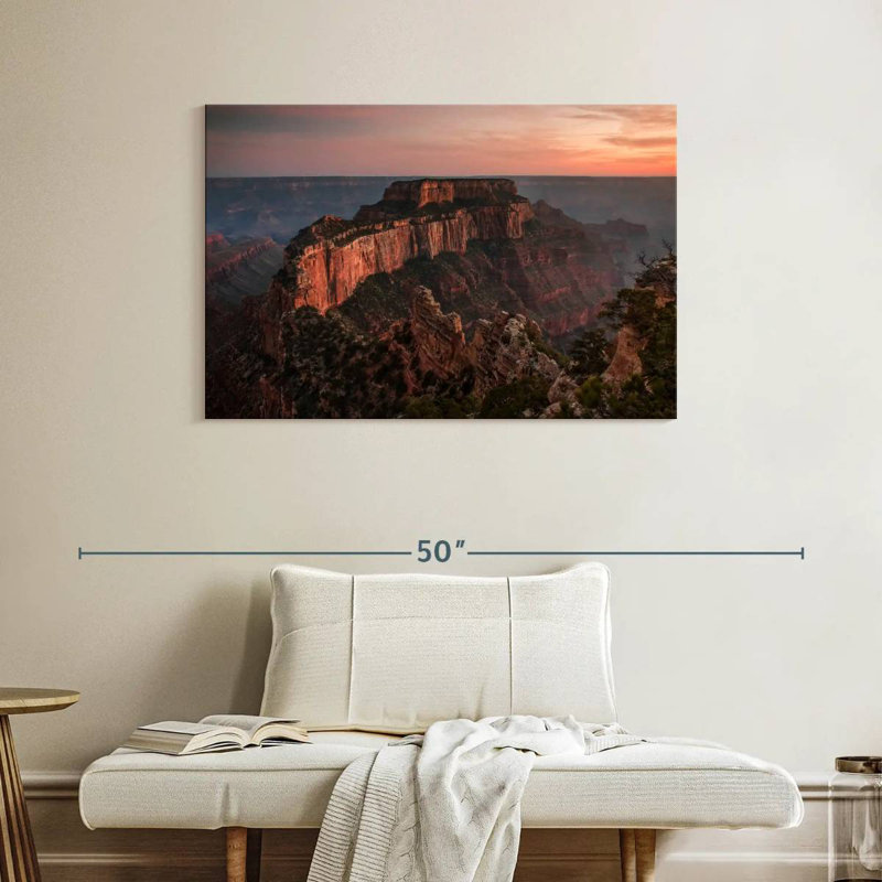 Coucher de soleil spectaculaire sur le Grand Canyon d'Alvord, H 26 po x l 39 po