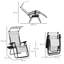 Inglewood Foldable Reclining Garden Chair Headrest Zero Gravity-2070053624