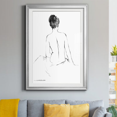 " Sketchy Silhouette I " Painting Print