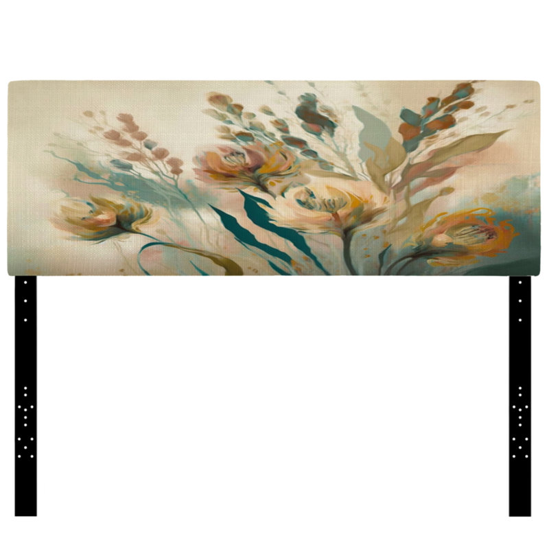 Kateleen - Tête de lit tapissier à motif floral, Grand