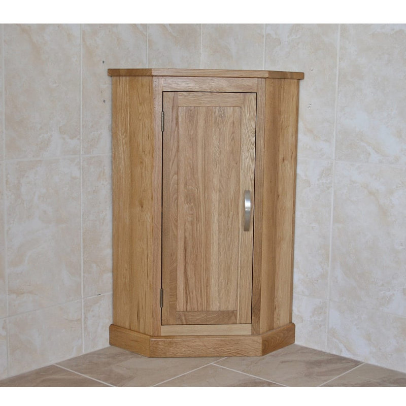 Ebersole Solid Wood Bathroom Cabinet, Oak