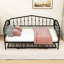 Lit de jour simple en métal avec couchette-770283521