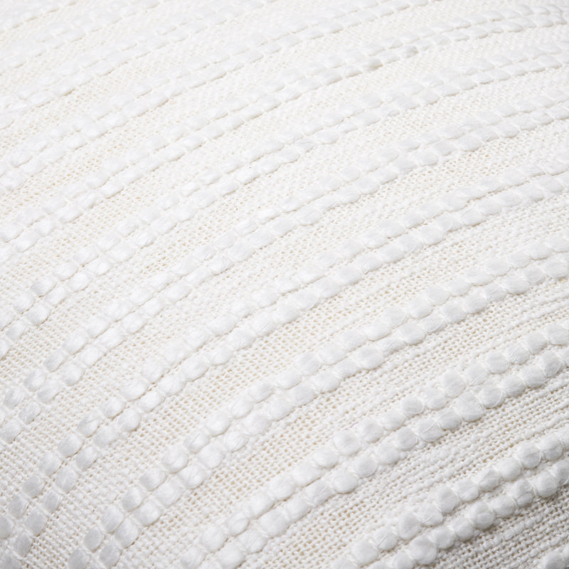 Coussin Amora, Blanc, 22 po x 22 po, Housse de coussin seulement - sans insert
