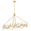 Leona eight-light oval chandelier