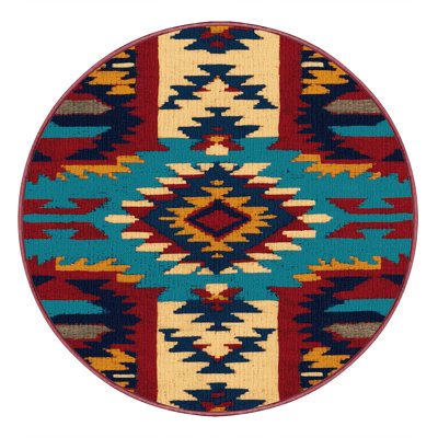  Tapis lavable d'inspiration Navajo