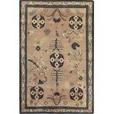 Vintage One-of-a-Kind Rectangle 4' x 6'2" Area Rug