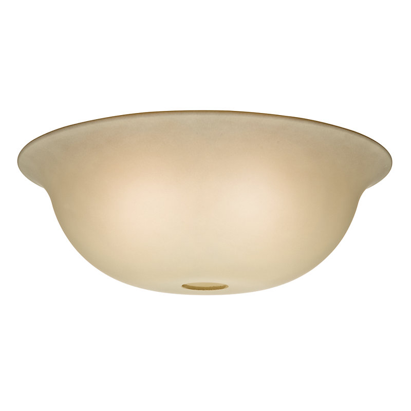 Ceiling Fan Glass Bowl Shade Replacement Part for Light Kits, Tea Stain