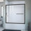 Porte de baignoire coulissante simple demi-cadre l 56 po x H 58 po Infinity-Z