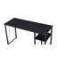 Bureau d'écriture à finition noire Vadna (sans la chaise de bureau)-1770155569