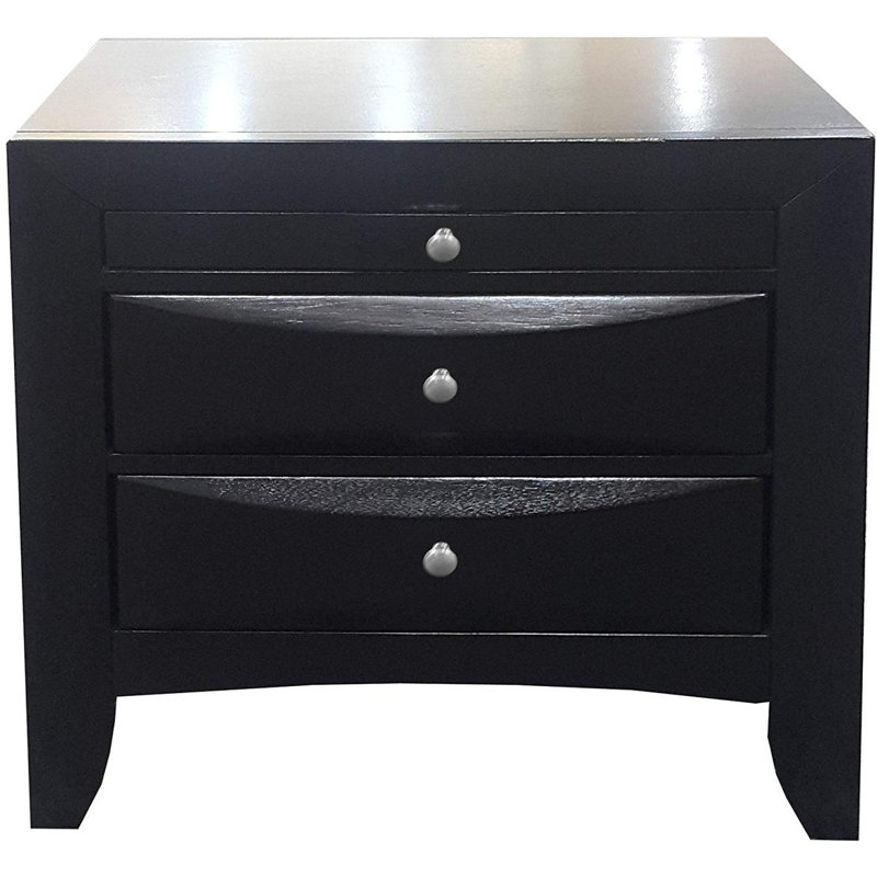 Lindauer Nightstand, Black 