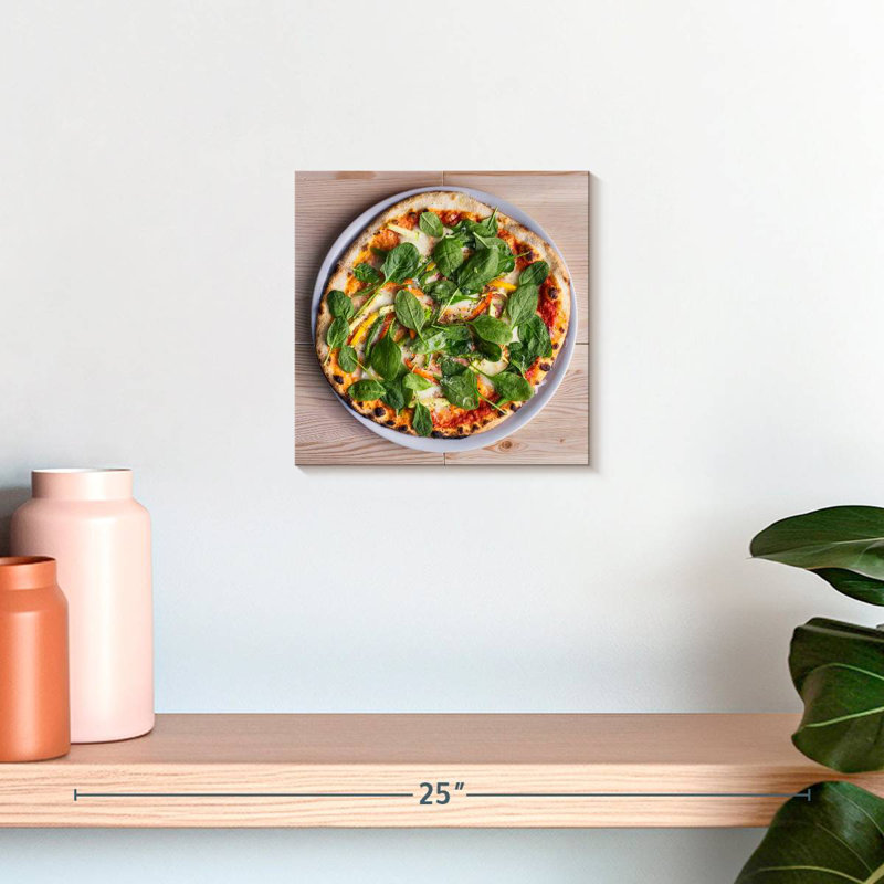 Yarlin Spinach Pizza, 10" H x 10" W