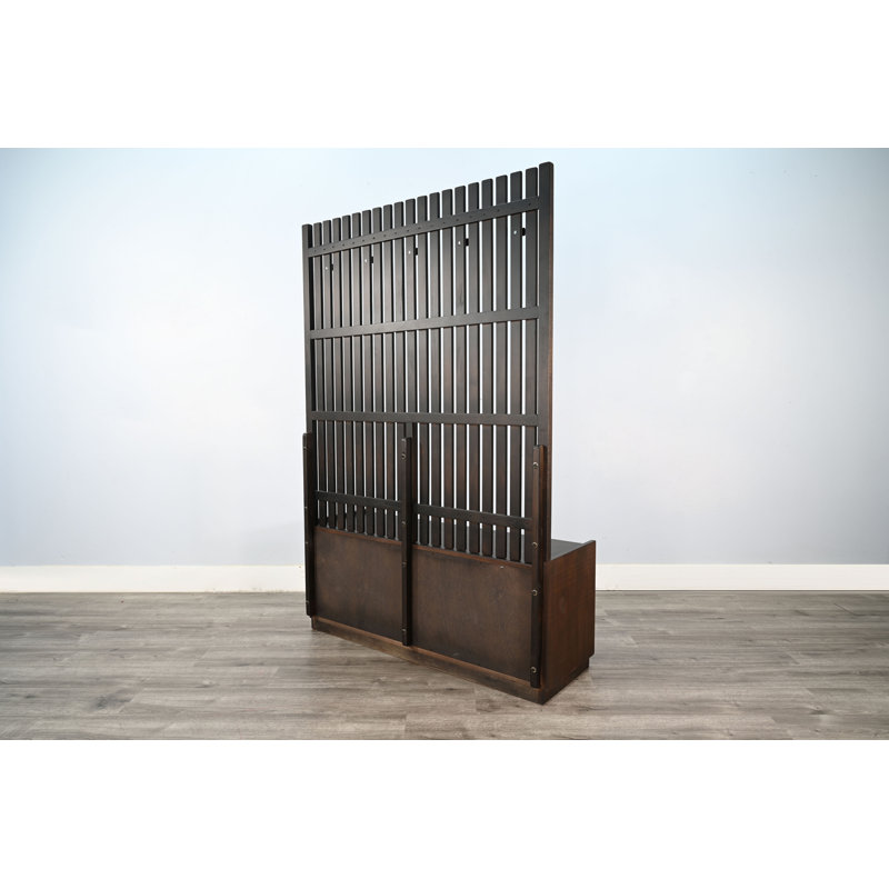  Eliza Hall Tree With Bench, Dark Brown