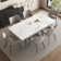 Homeira  62.9" to 94.4" Extendable Dining Tables for 6 to 10 -   Rectangle  Sintered stone Dining Table
