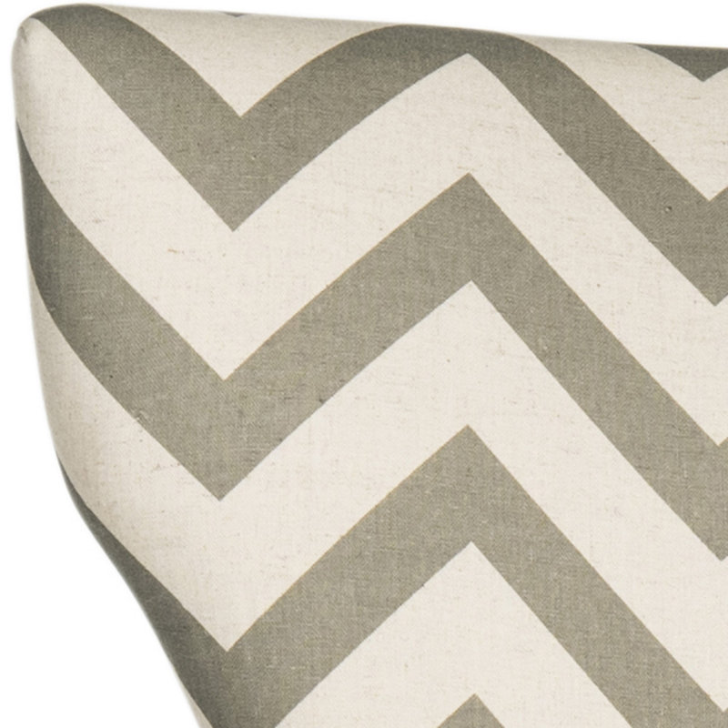 Ring 20.5'' H Cotton Blend Upholstered Side Chair, Grey / White