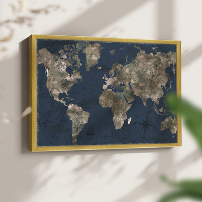 Navy Atlas -Framed Print - Restickable