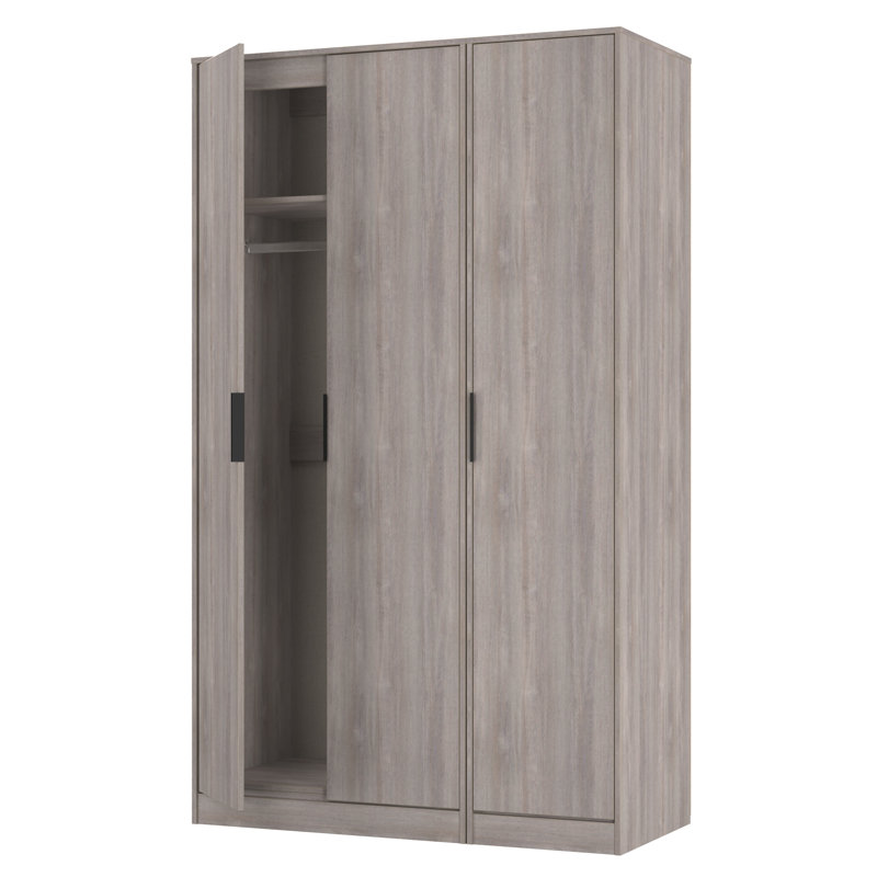 Taeyah 3 Door Wardrobe, Grey