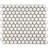Porcetile Hex 10.24 in. x 11.82 in. Hexagon Glossy Porcelain Mosaic Wall and Floor Tile-50385474