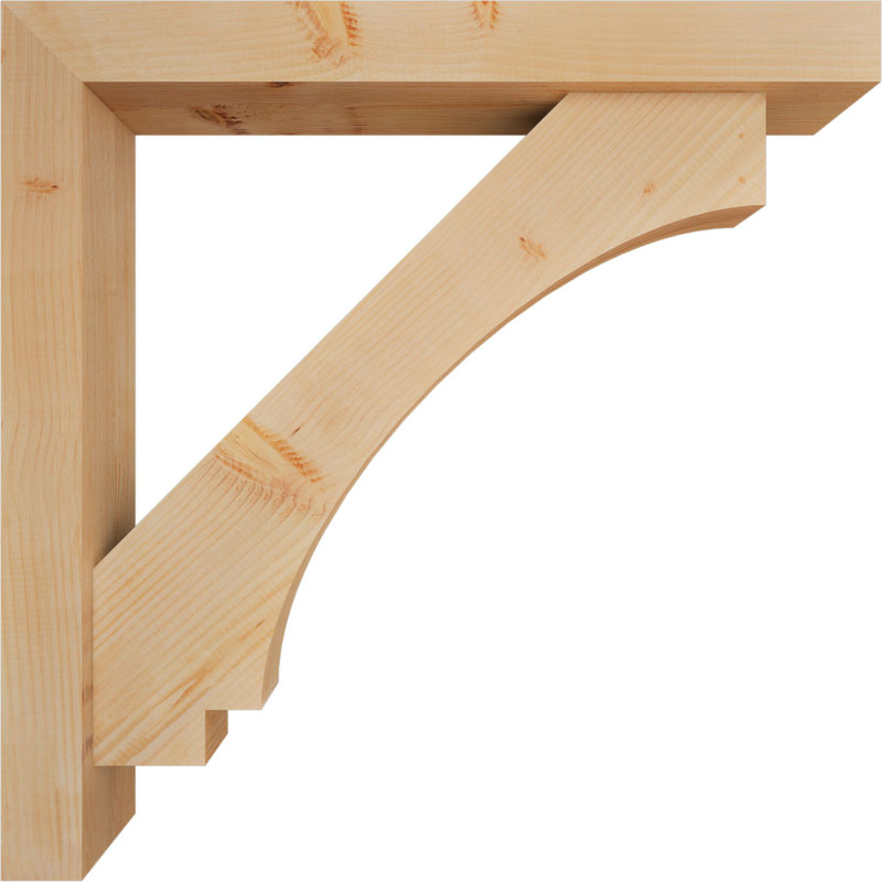 Support de bloc impérial avec entretoise décalée, 38 x 38, Sapin Douglas de l 5 1/2 po (lisse)