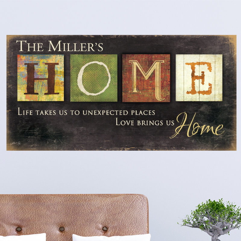 Adhésif décoratif «Love Brings Us Home», Oui