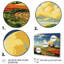 Minimaliste Indiana Barns Countryside II - art mural 5 pièces-975476900