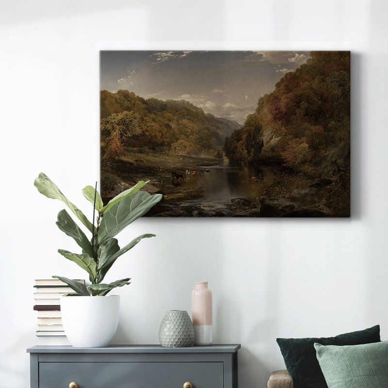 «Vintage Landscape - DCI» sur toile, Toile tendue, H 33 po x l 49 po x P 1,5 po