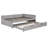 Full Size Upholstered L-Shaped Upholstered Daybed with Twin,Gray Size Pop Up Trundle-997938403