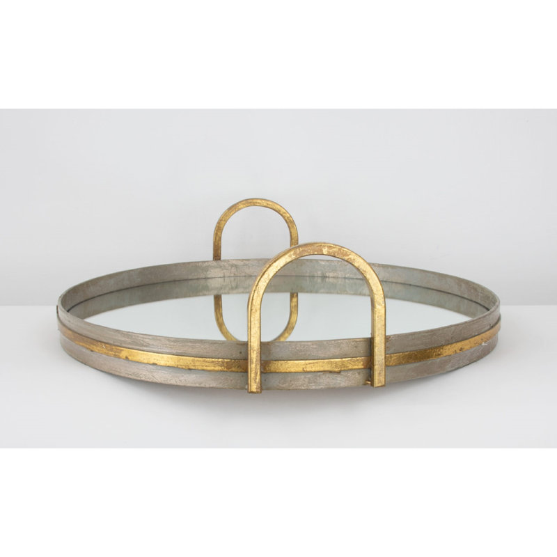 Tiffany Decorative Tray, Champagne/Gold