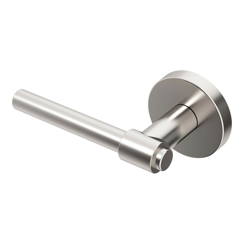 Levier de porte simple Zen Zen, Nickel brossé