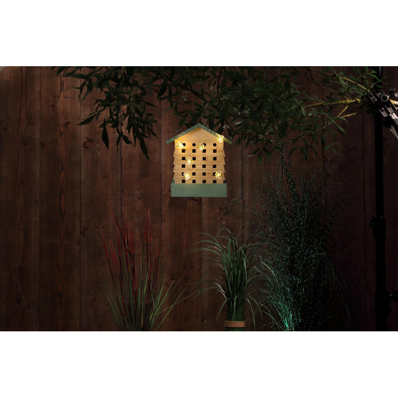 Bee Hive With Solar Lights