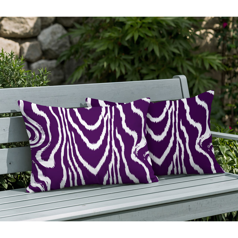 Oreiller réversible intérieur / extérieur Meli, 25x18, Purple