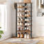 Étagère à chaussures en bois avec crochets Narrow 8 - Tiers-127790808-126296316