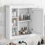 Armoire de salle de bain murale 35 pouces avec miroir et 6 tablettes pour la salle de bain