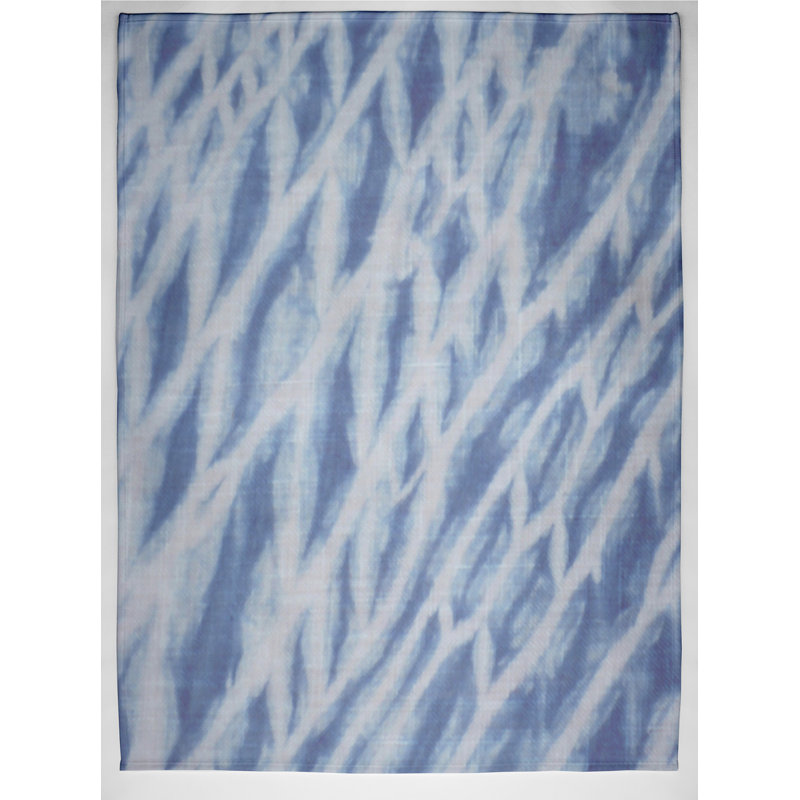 Schumann Plain Weave / Muslin Throw Blanket, Blue