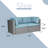Rister 59'' Wide Wicker with Cushions-1535410303