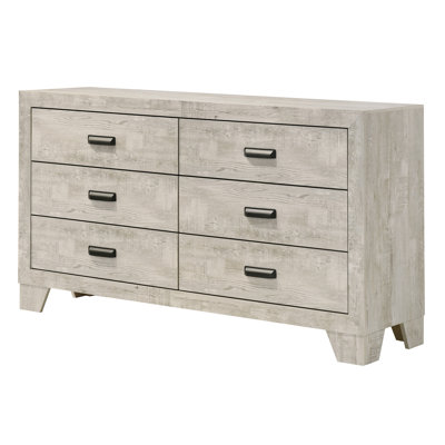 Ensemble de chambre à coucher à panneau moderne avec finition gris clair