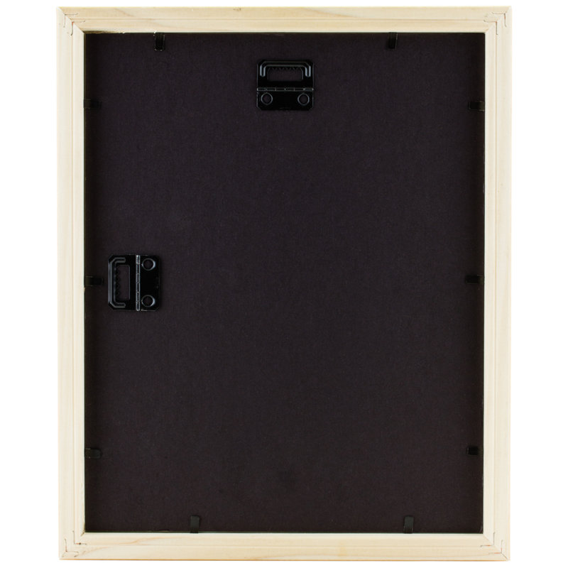 Ensemble de 4 cadres muraux en bois Flynt, 4 po x 10 po