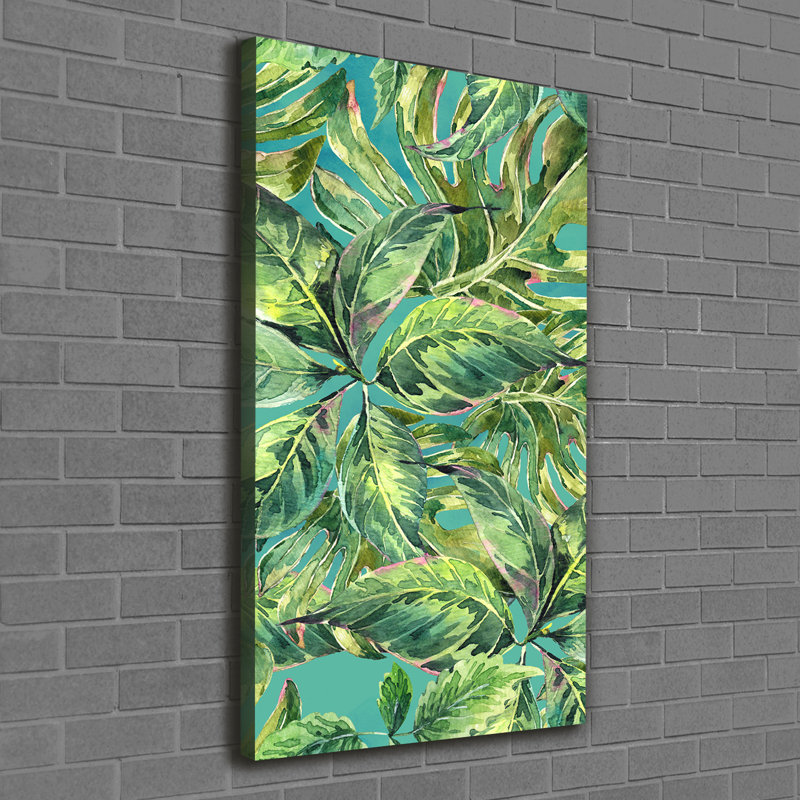 Tropical Leaves - Wrapped Canvas Print
