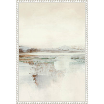 "Burkhild Lake Abstract No 2" par Dan Hobjour, reproduction d'art sur toile encadrée