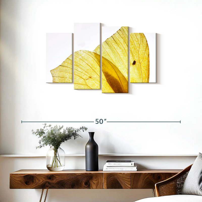 Ailes de papillon Brampt jaune doré