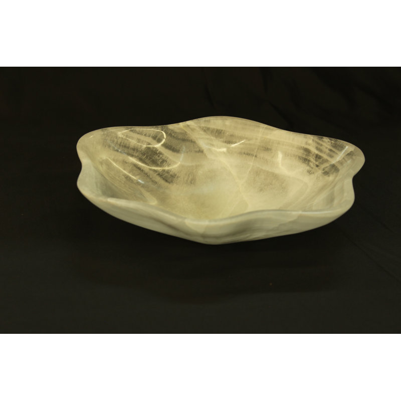 Petite pièce maîtresse en onyx blanc Stratus