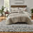 Cozy 5-piece Bedding Sets, Polyester Microsuede, American Heritage Style